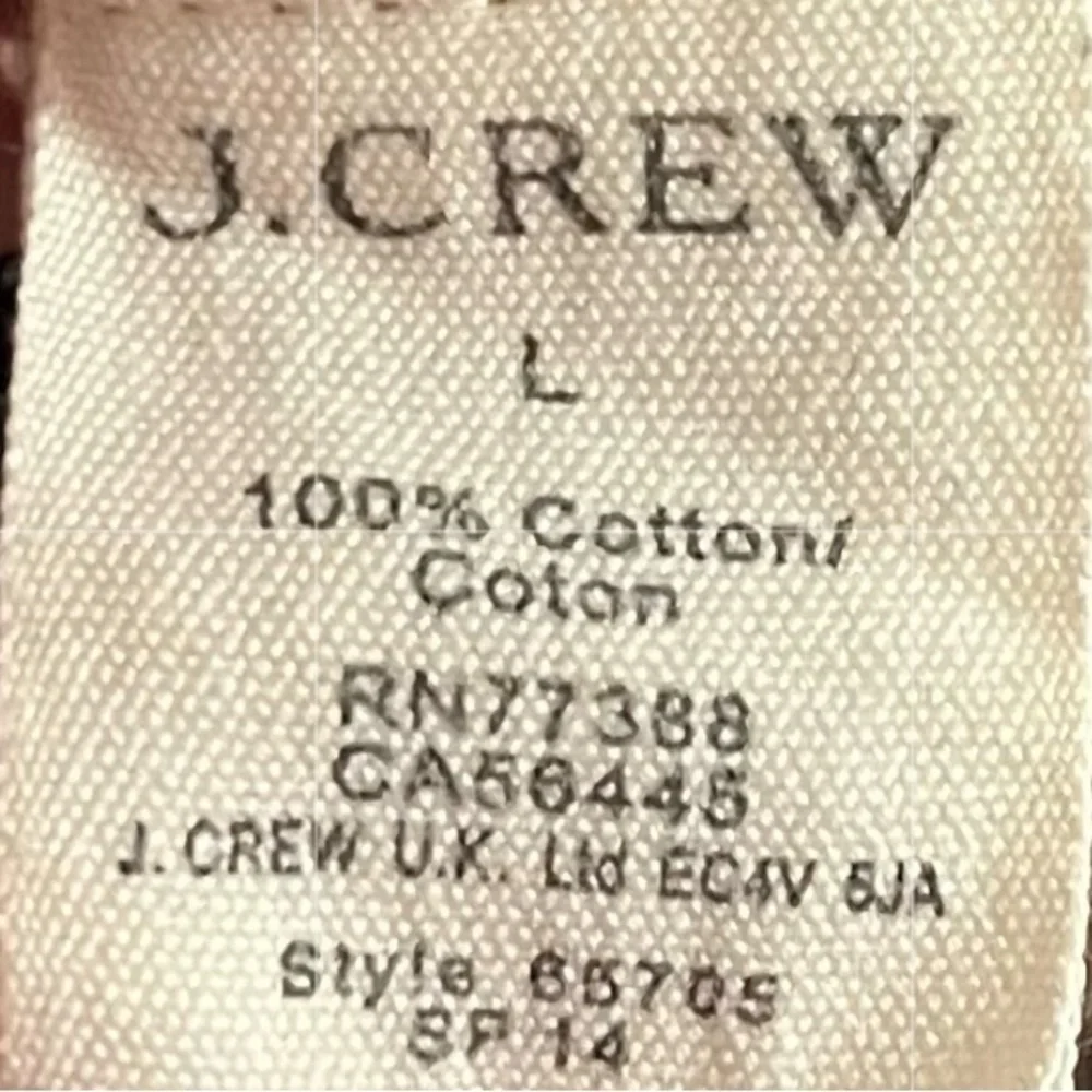 J. Crew • Brown 100% Cotton V Neck Sweater